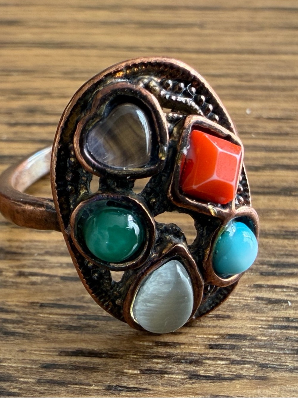 Vintage Multistone Cocktail Ring